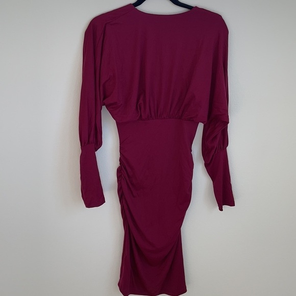 Revolve Susana Monaco Ruched Long Sleeve dress S - Picture 7 of 7